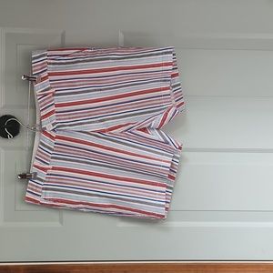 Caribbean Joe, Sz 14, Shorts, Red, White, Blue, Black, w Pockets